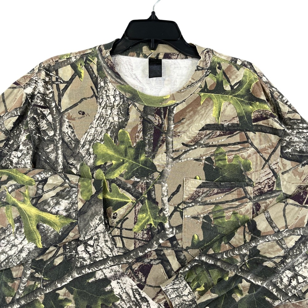 Outfitters Long Sleeve Shirt Mens XL Fusion 3-D Camo Pocket Hunting Outdoor